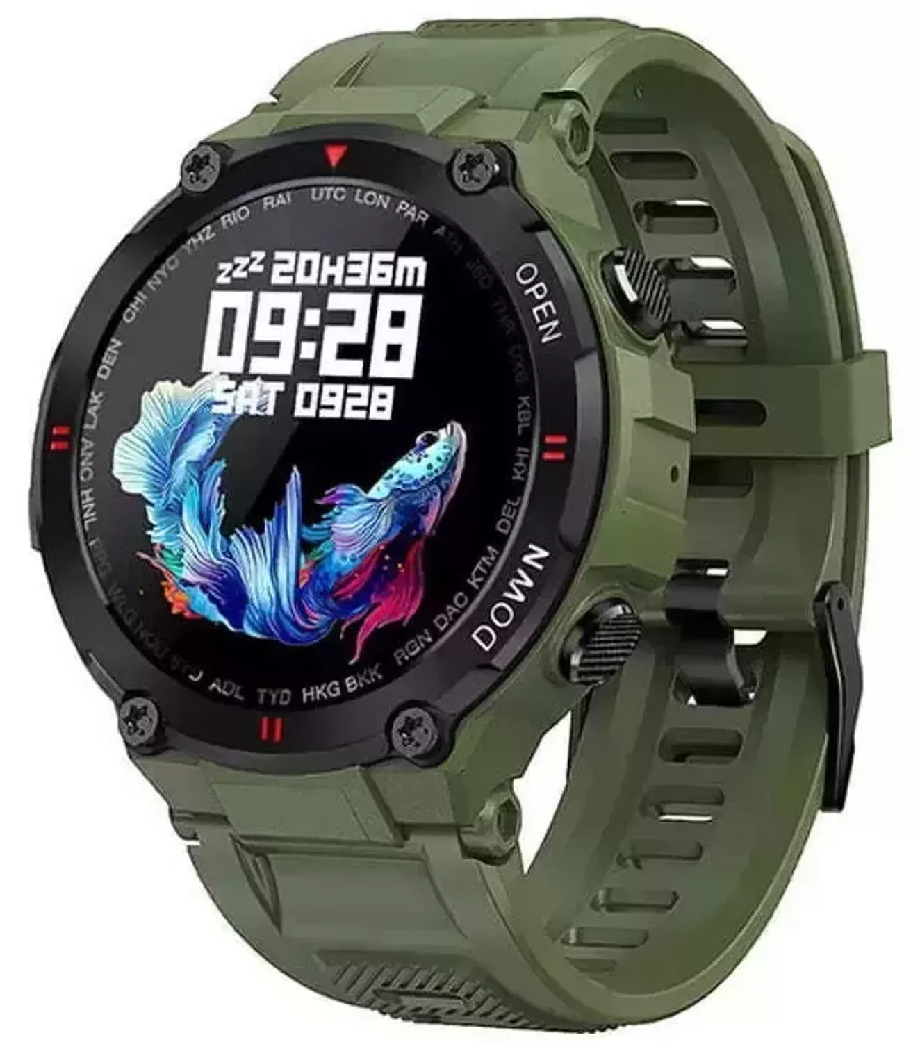 Smartwatch męski na pasku Garett Sport Combat RT zielony (1).webp